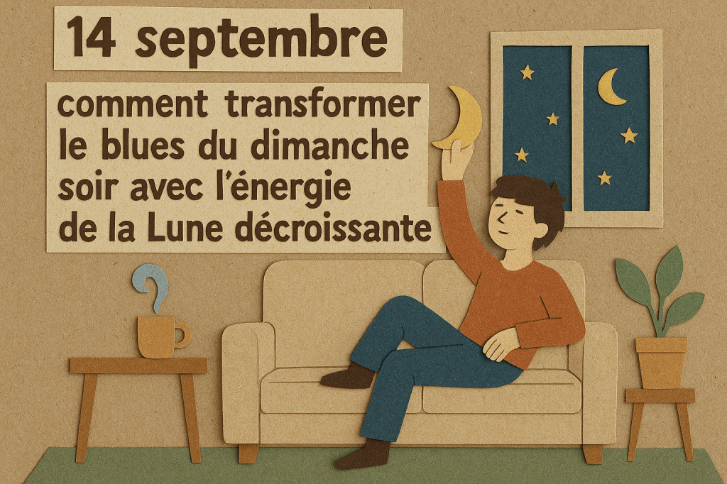 14 septembre : comment transformer le blues du dimanche soir avec l’énergie de la Lune&nbsp;décroissante